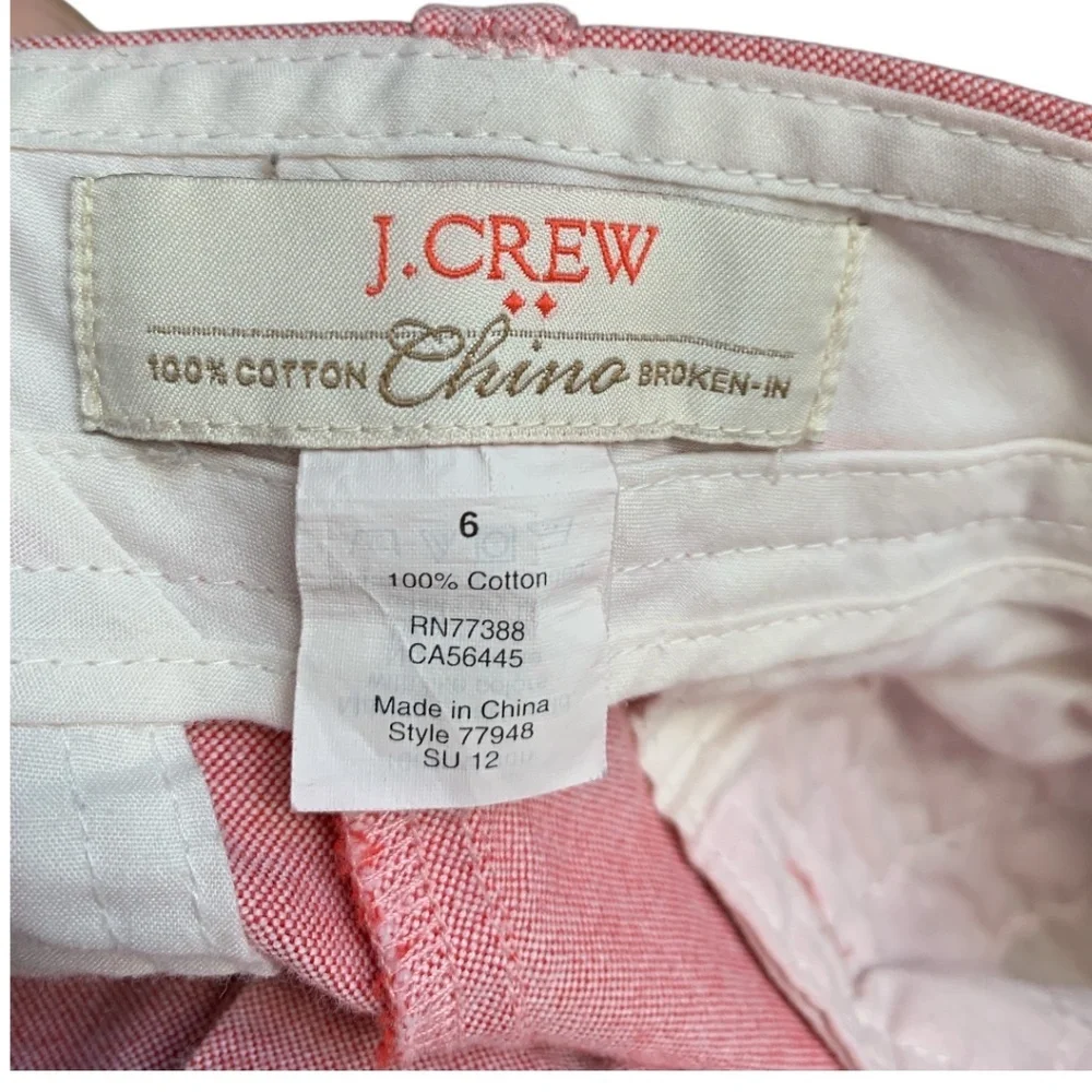 JCrew Womens Shorts Size 6 Chino Broken-In 100% Cotton Shorts J. Crew - Picture 3 of 5